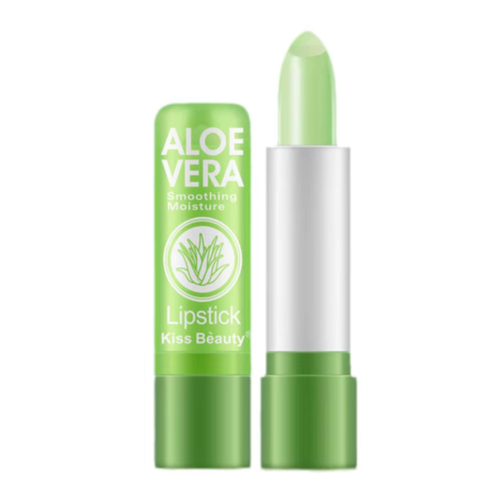 Aloe Vera Discolored Lip Balm Jelly Magic Color Changing Moisturizing Girl Lipstick Nourishing Gloss Lasting Makeup Lip Lip A0A9